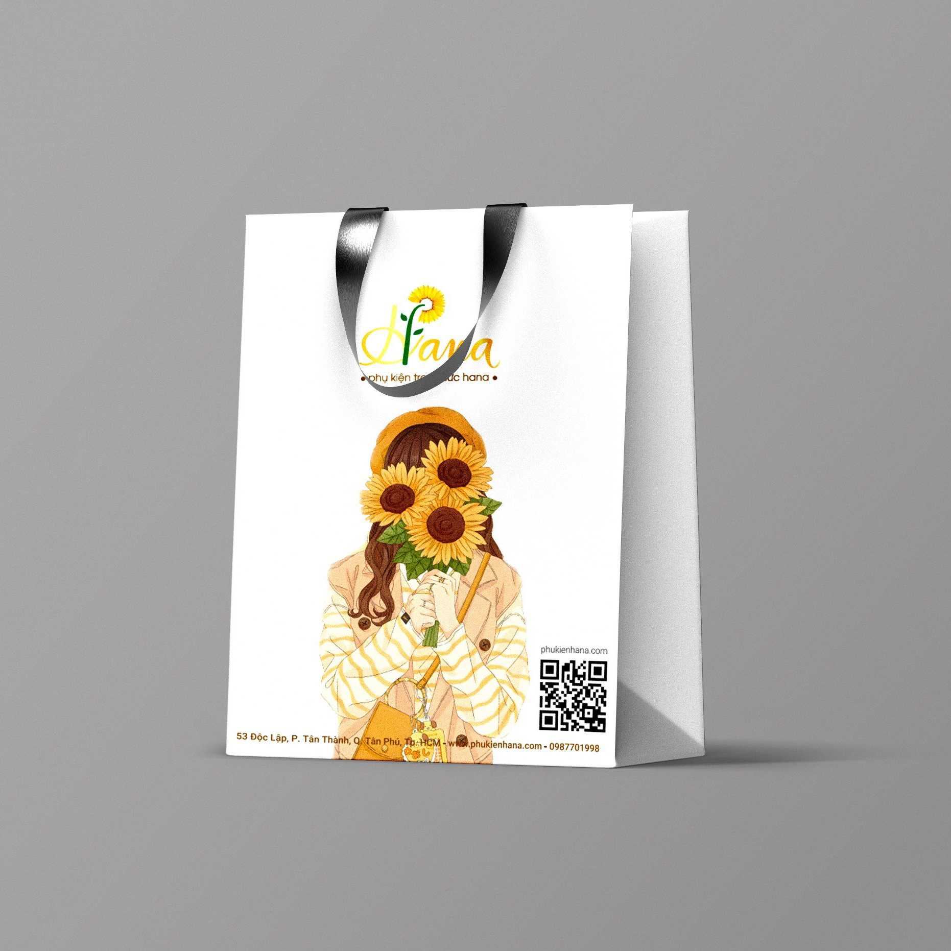 Túi giấy quai lụa