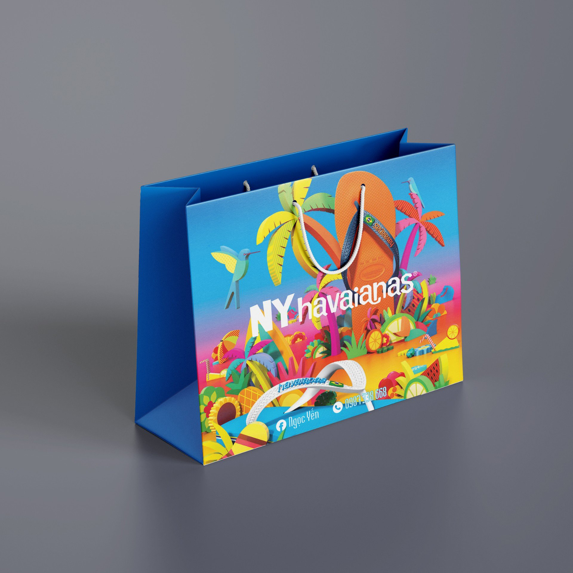 Túi giấy quai dù